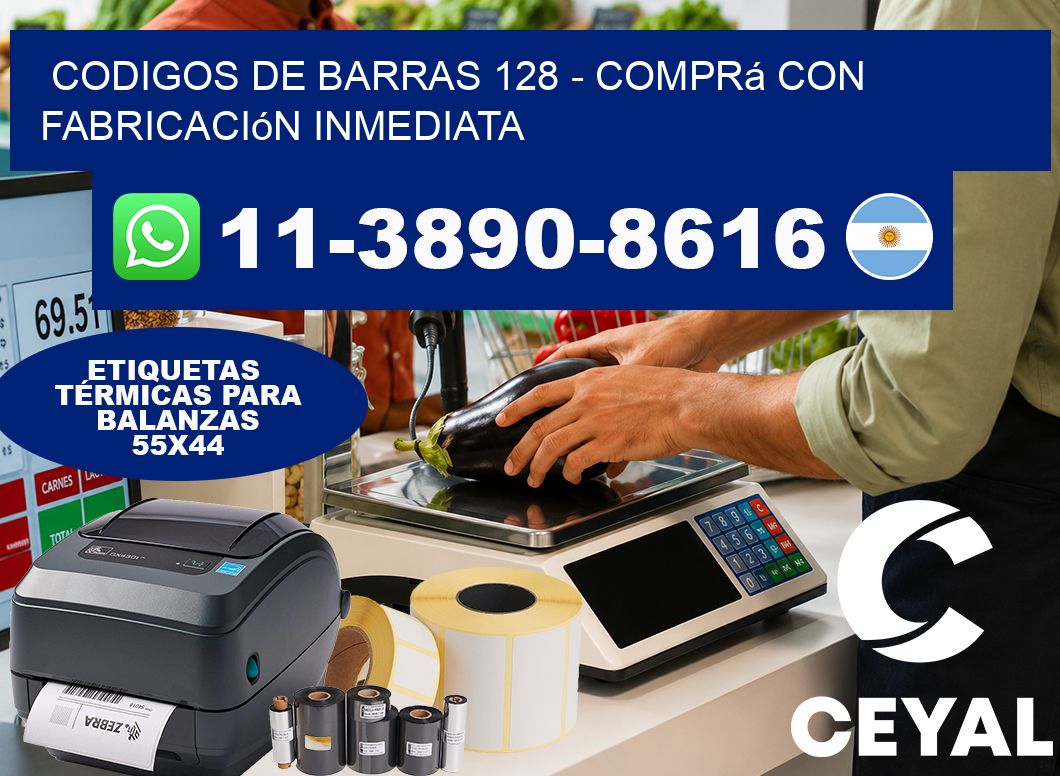 codigos de barras 128 - Comprá con fabricación inmediata