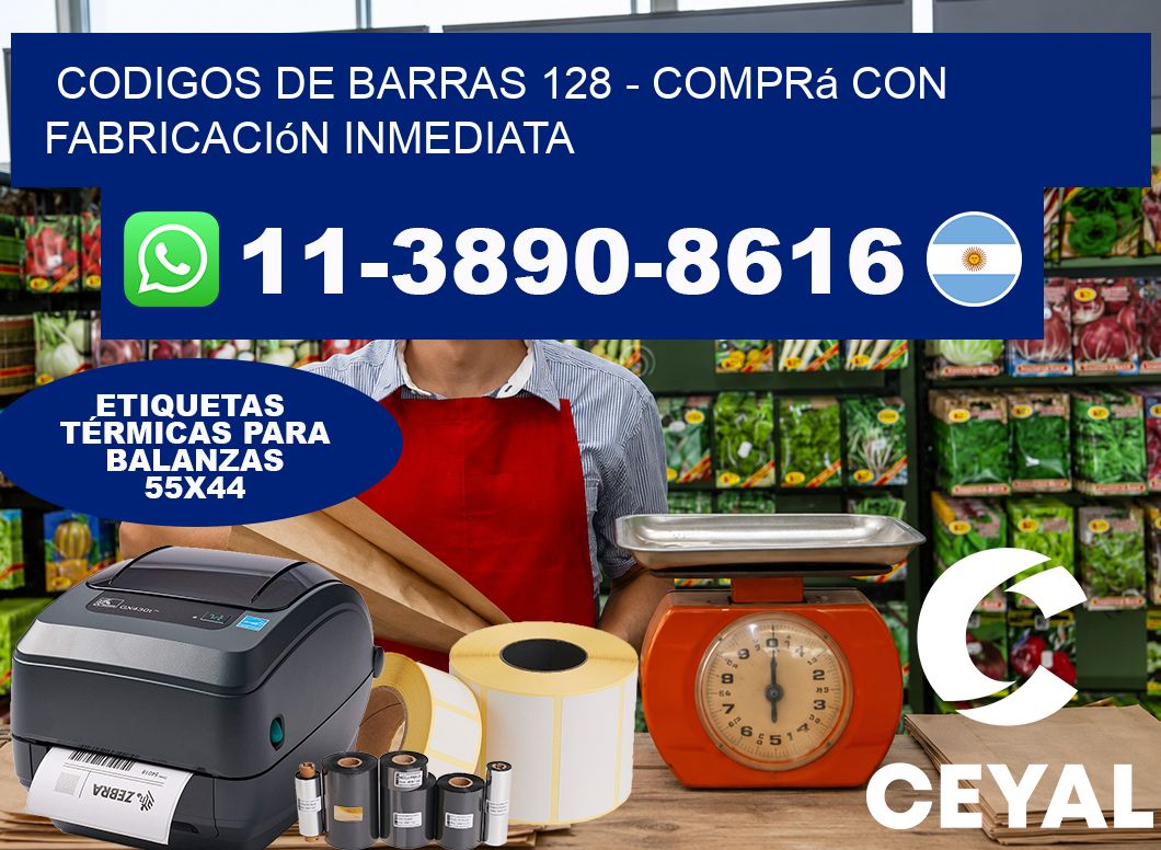 codigos de barras 128 – Comprá con fabricación inmediata