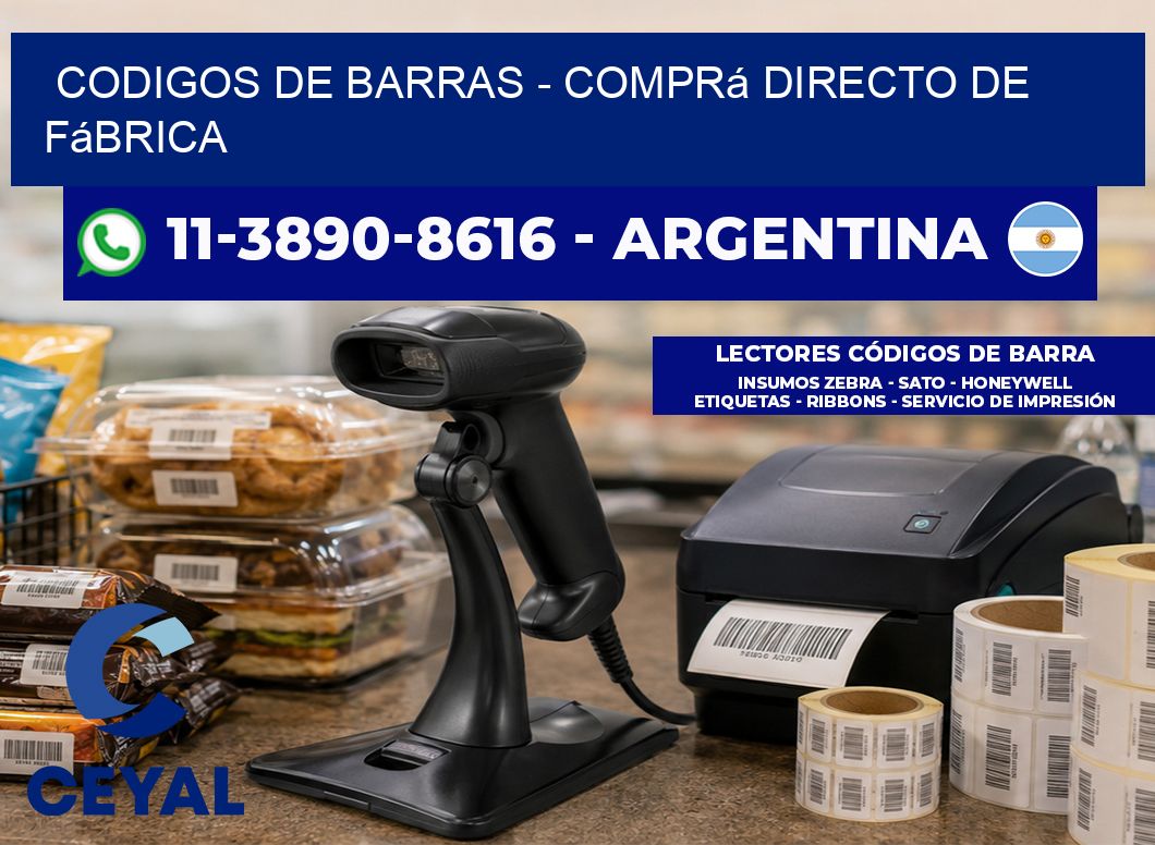 codigos de barras - Comprá directo de fábrica