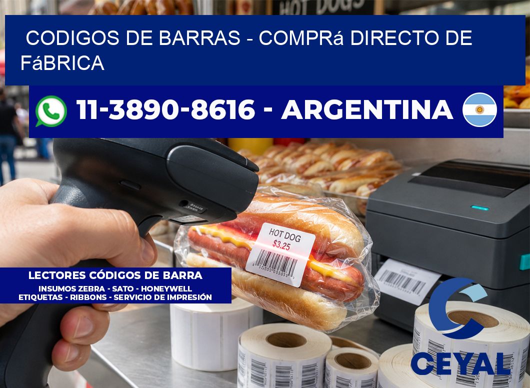 codigos de barras – Comprá directo de fábrica