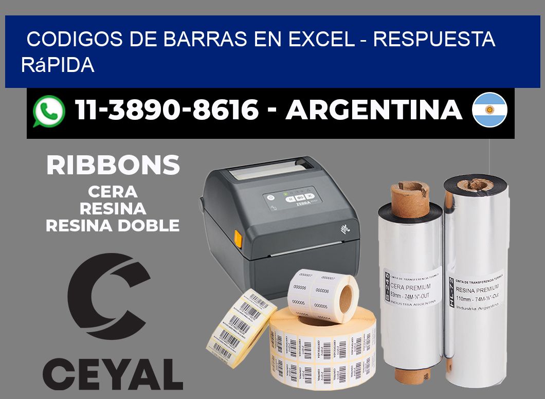 codigos de barras en excel - Respuesta rápida