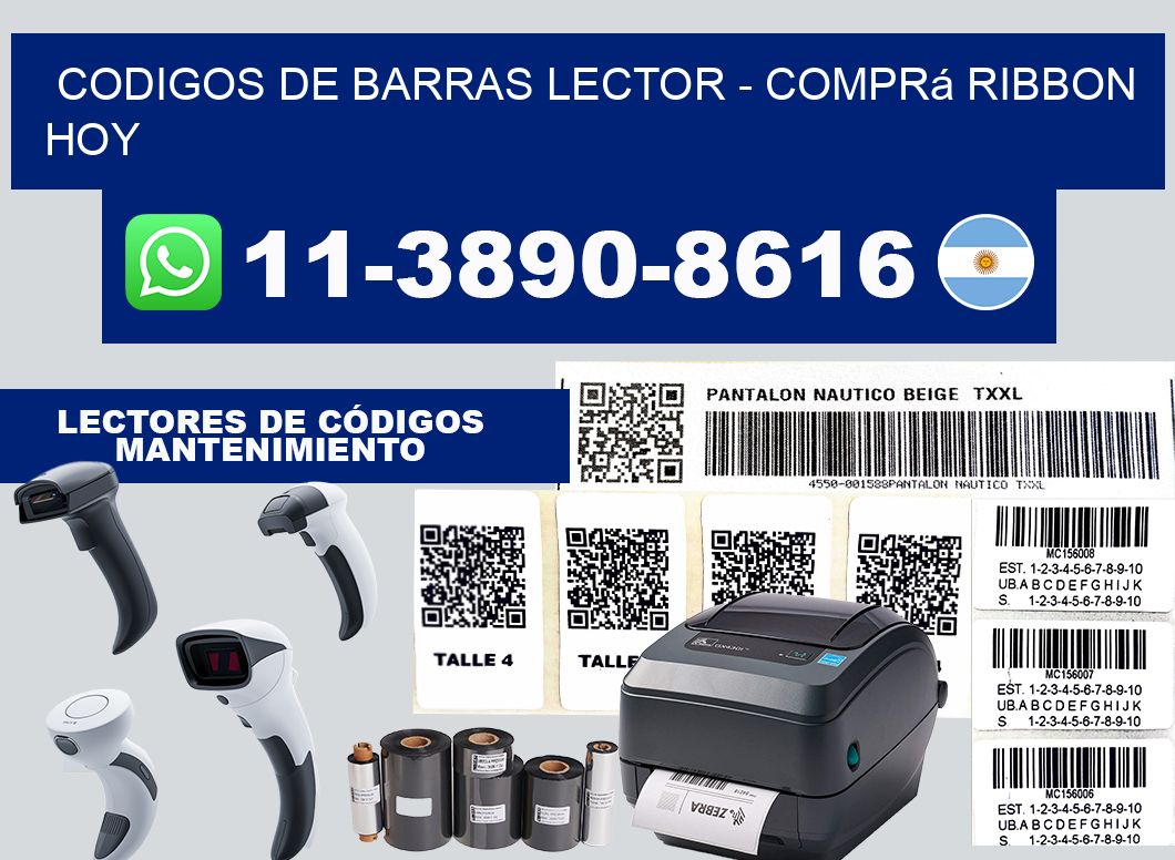 codigos de barras lector - Comprá ribbon hoy