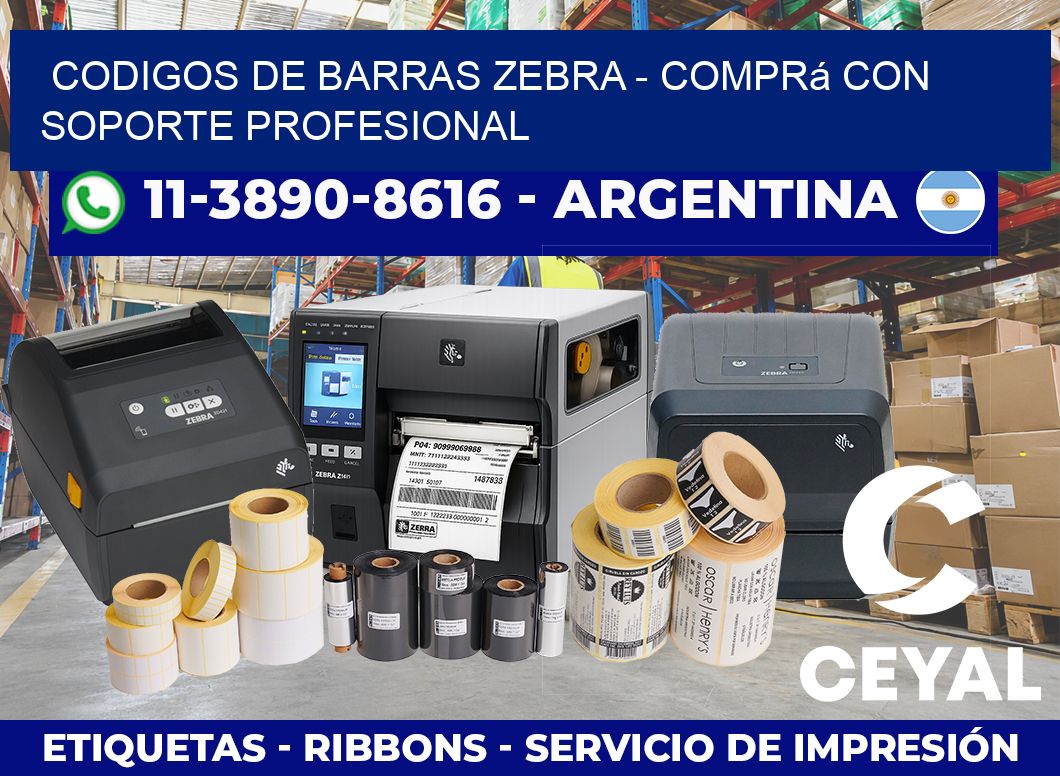 codigos de barras zebra - Comprá con soporte profesional