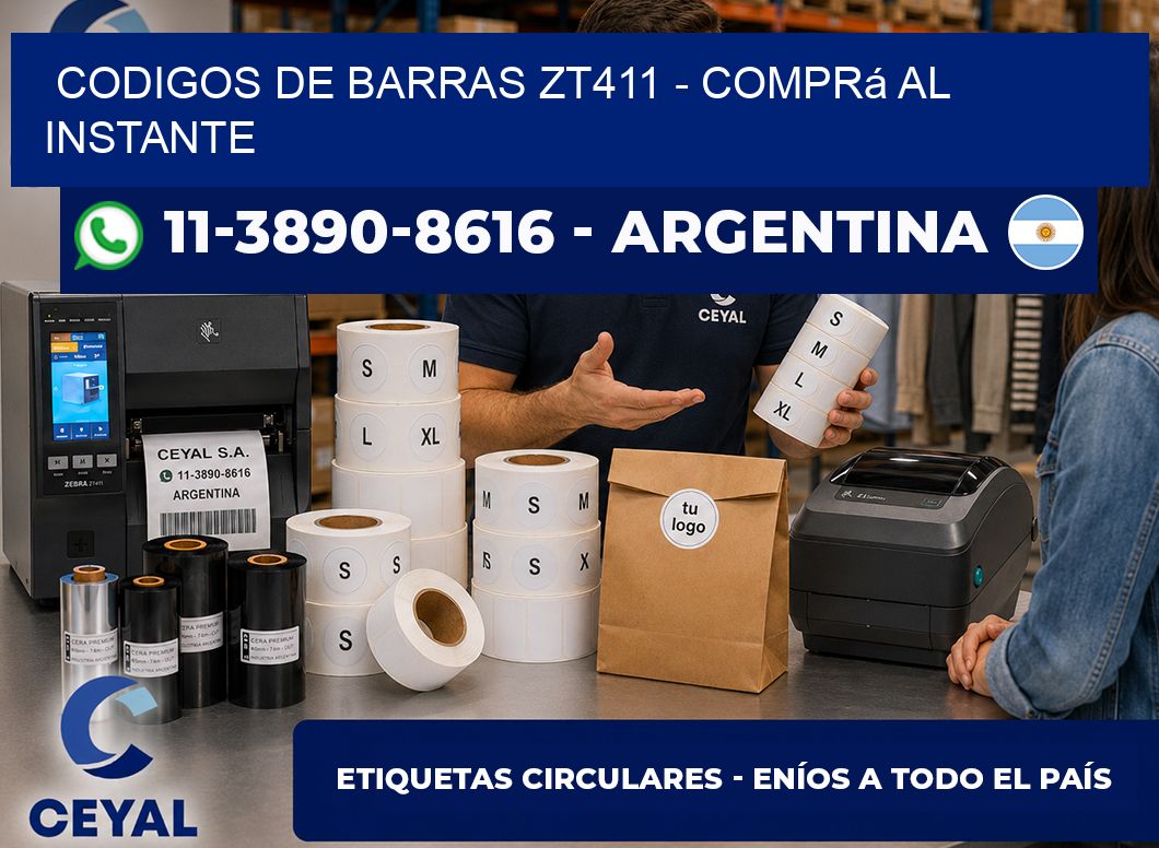 codigos de barras zt411 - Comprá al instante