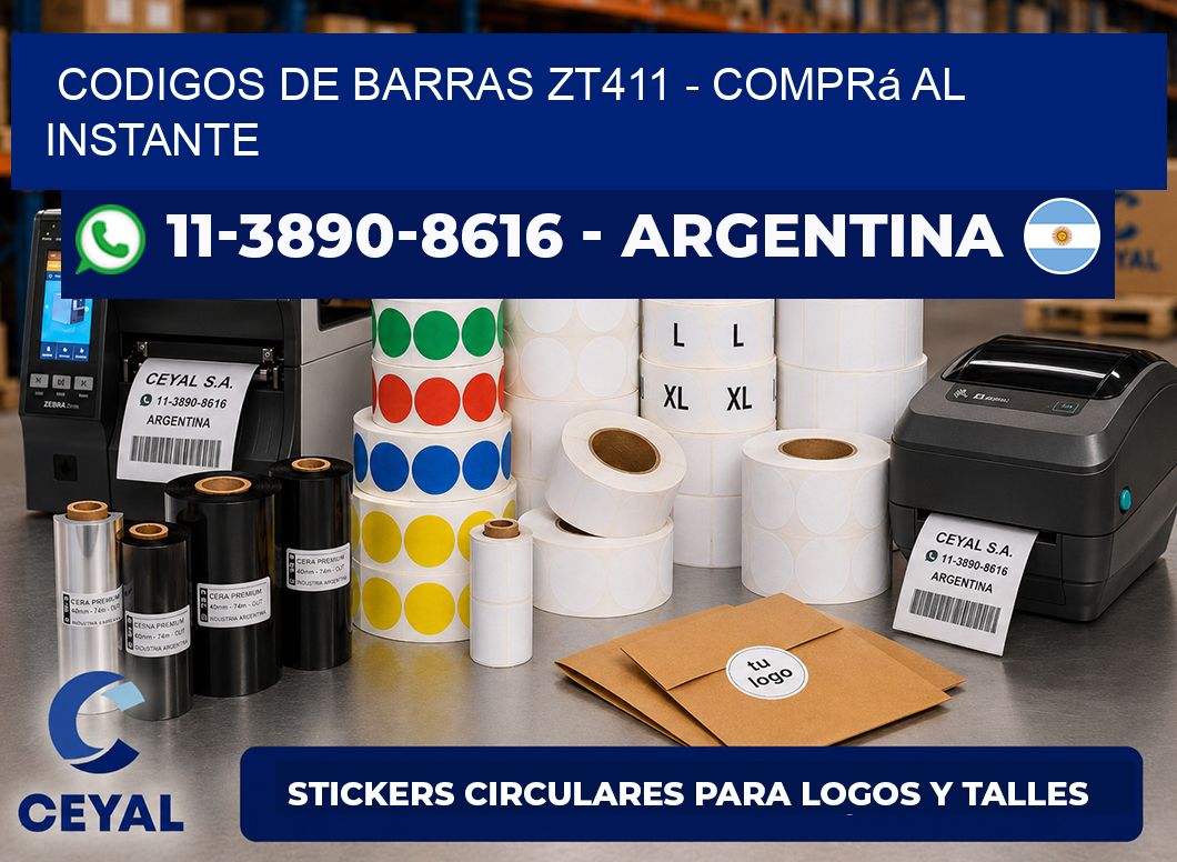 codigos de barras zt411 - Comprá al instante