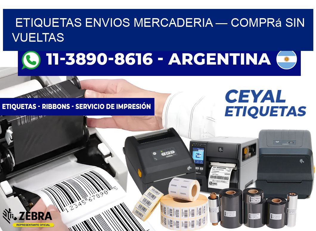 etiquetas envios mercaderia — Comprá sin vueltas